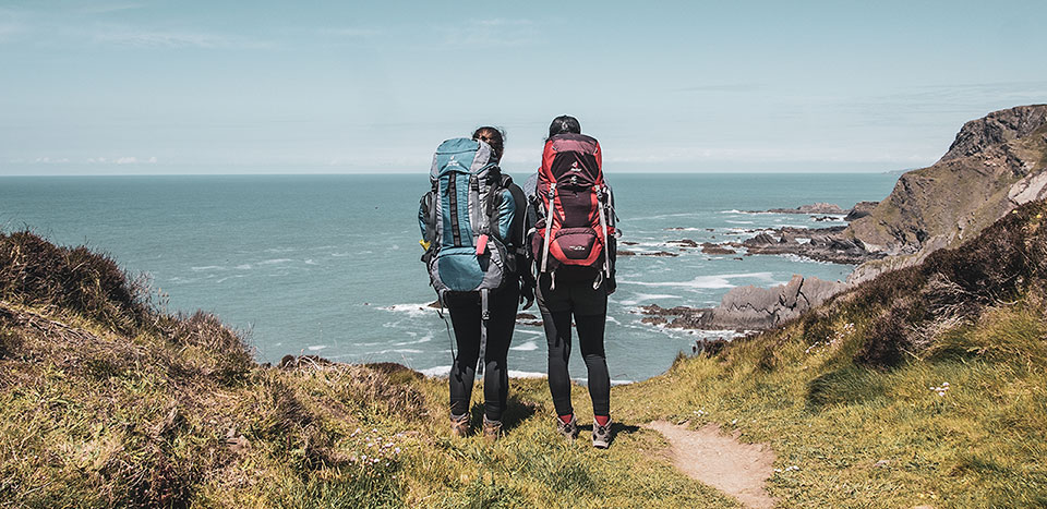Weg auf einer Klippe